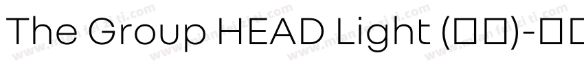 The Group HEAD Light (标题)字体转换